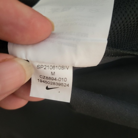 Nike Sportswear Black Cargo Utility Jumpsuit One Piece Women's Sz M Large Swoosh - Picture 14 of 16